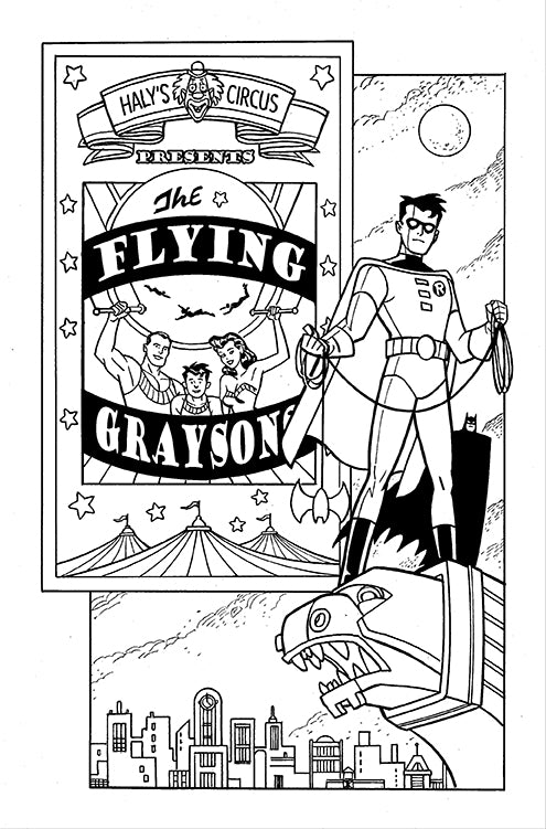 Batman The Animated Series Coloring Book for Adults & Kids - DC Comics Superhero Art Therapy & Stress Relief - Perfect for Gifts, Relaxation & Fan Collections