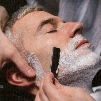 Professional Barber Straight Edge Razor - MACS 51-01 Black Handle for Precision Shaving & Grooming | Perfect for Barbershops, Home Use & Beard Trimming