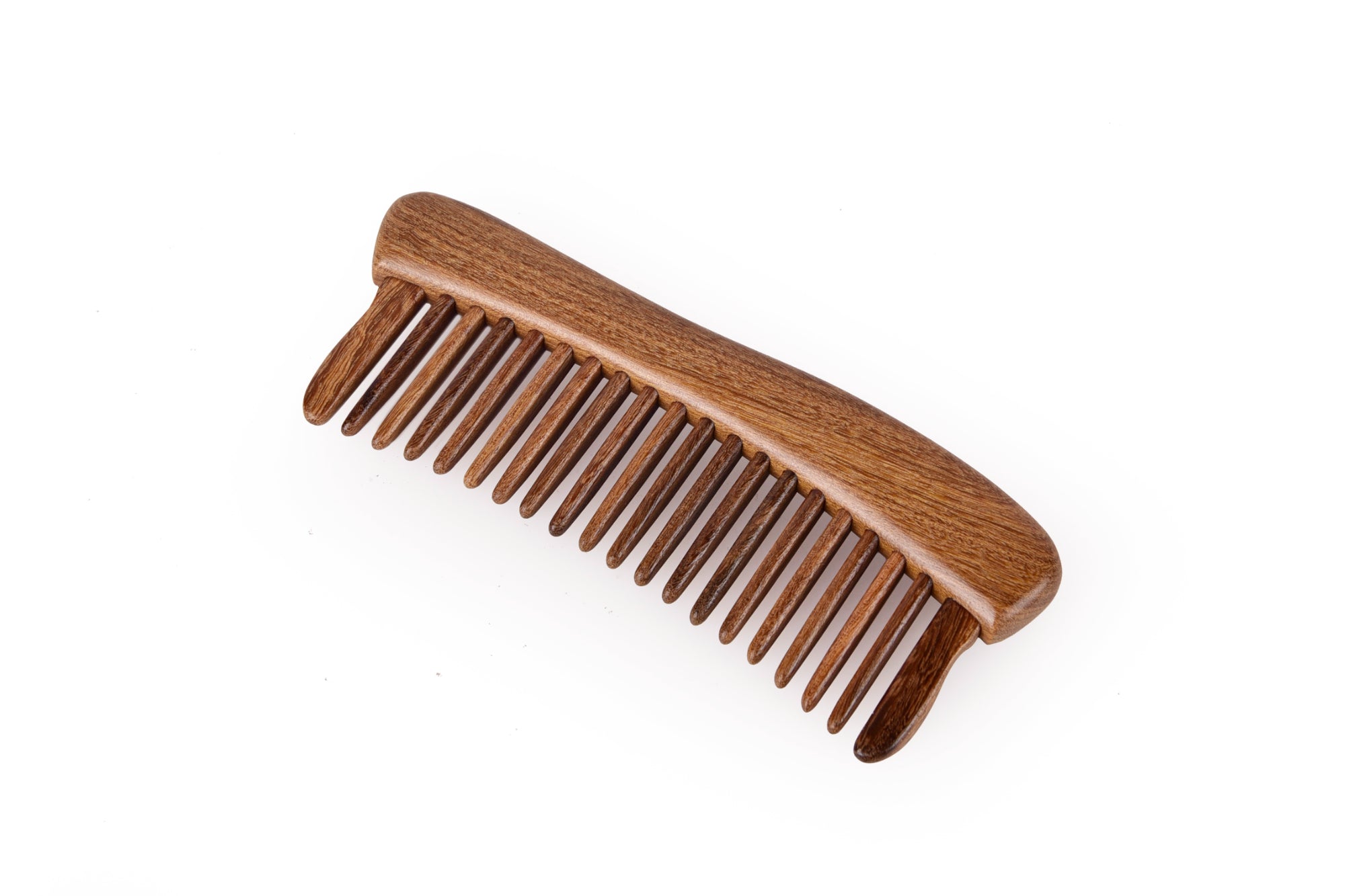 Premium Teak Wood Comb with Inlaid Teeth - Natural Hair Care for Smooth & Tangle-Free Styling - Perfect for Daily Grooming, Travel & Salon Use