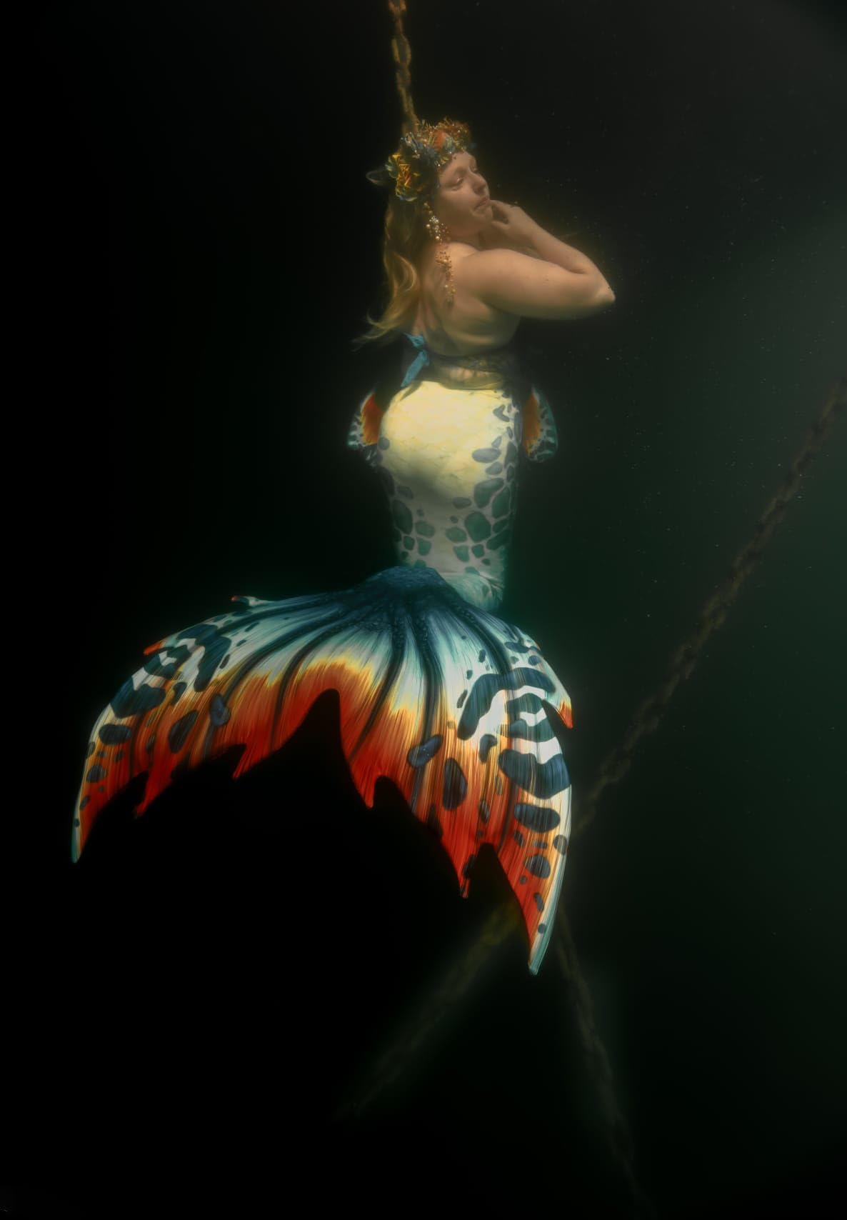 Mermaid Tail for Adults - No Monofin, Sublimation Printed Swim Tail for Women & Teens - Perfect for Pool Parties, Beach Vacations & Mermaid Photography