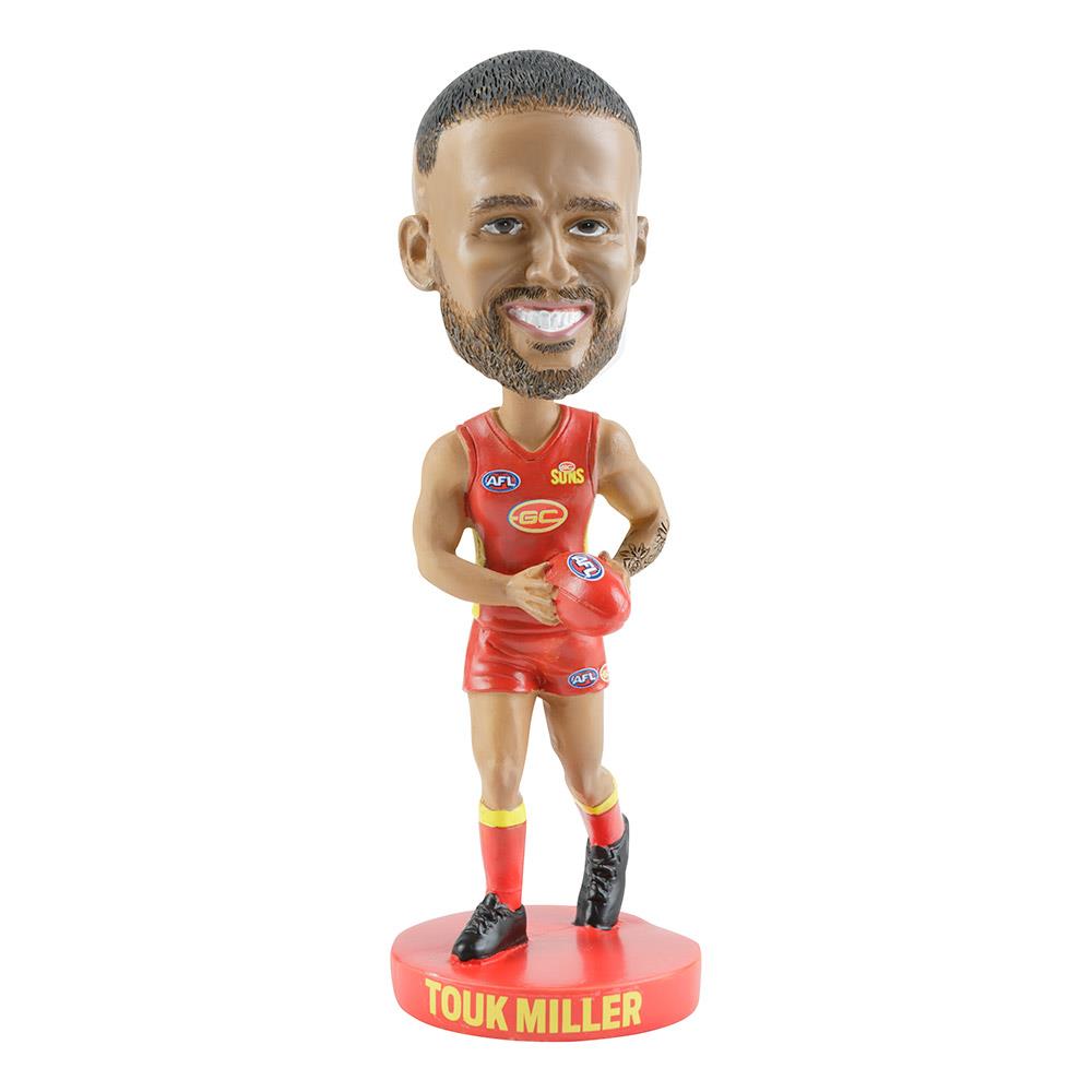 AFL Gold Coast Suns Touk Miller Bobblehead - Collectible Figurine for AFL Fans - Perfect for Home Decor, Office Display, and Sports Memorabilia Collection