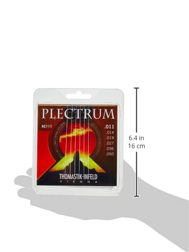 Thomastik-Infeld AC111 Acoustic Guitar Strings - Plectrum Series 6 String Set (E, B, G, D, A, E) | Premium Nylon Strings for Classical & Flamenco Guitar | Perfect for Studio Recording & Live Performances