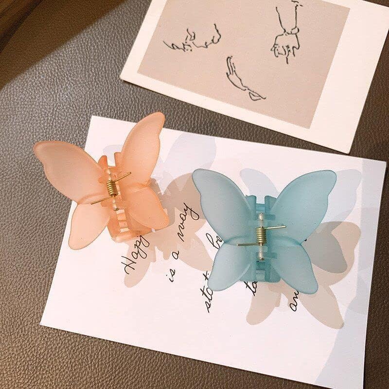 6PCS Sweet Fairy Butterfly Hair Claw Clips - Large Size Hairpins for Women, Hair Styling Tools & Barrettes Accessories - Perfect for Updos, Ponytails & Everyday Hairstyles
