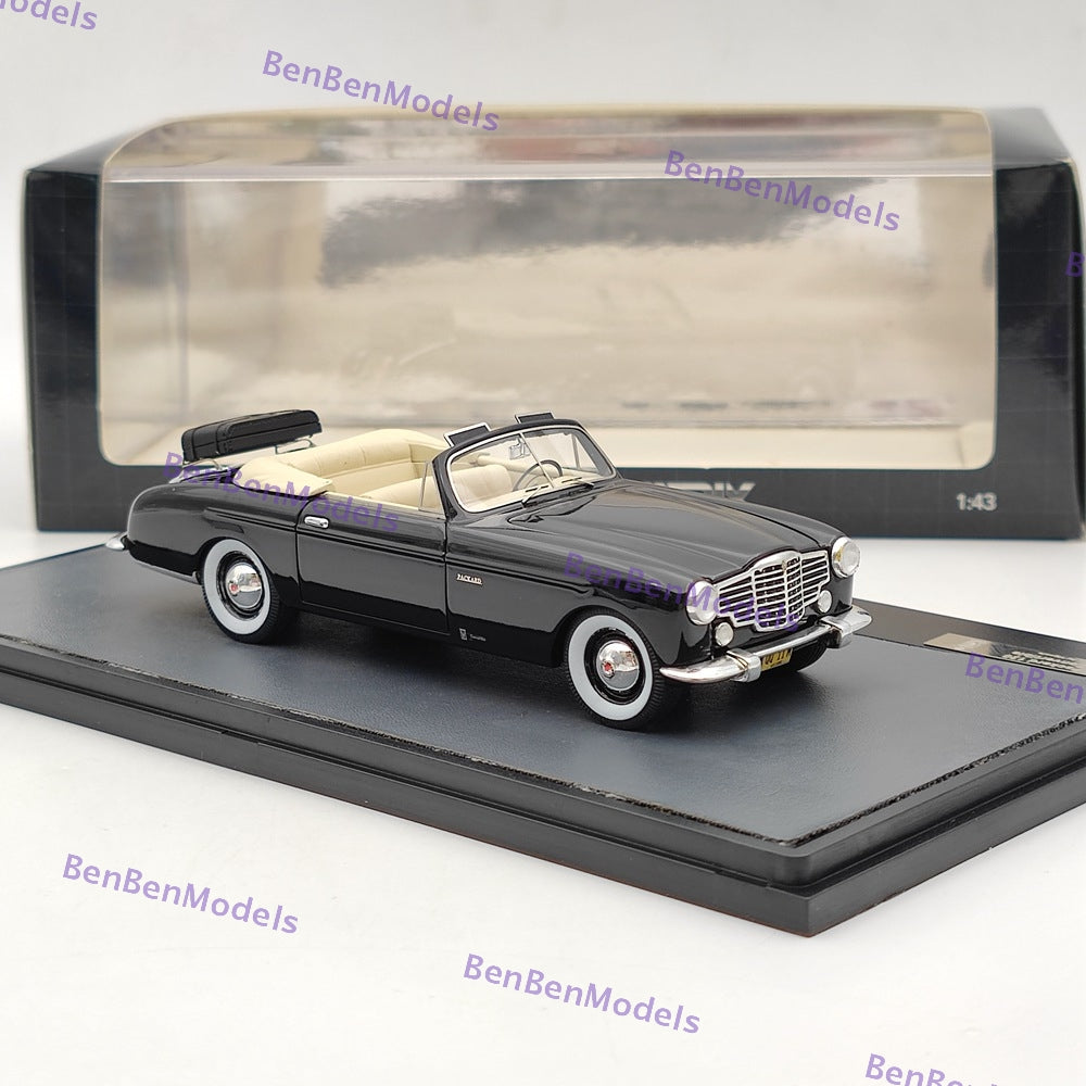 1/43 Scale MATRIX MODELS Packard 120 Vignale Convertible MX41601 031 Black Resin Diecast Model Car - Perfect for Collectors, Display Cases, and Vintage Car Enthusiasts
