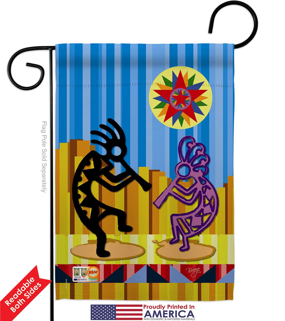 Kokopelli Dream Southwest Garden Flag 13x18.5