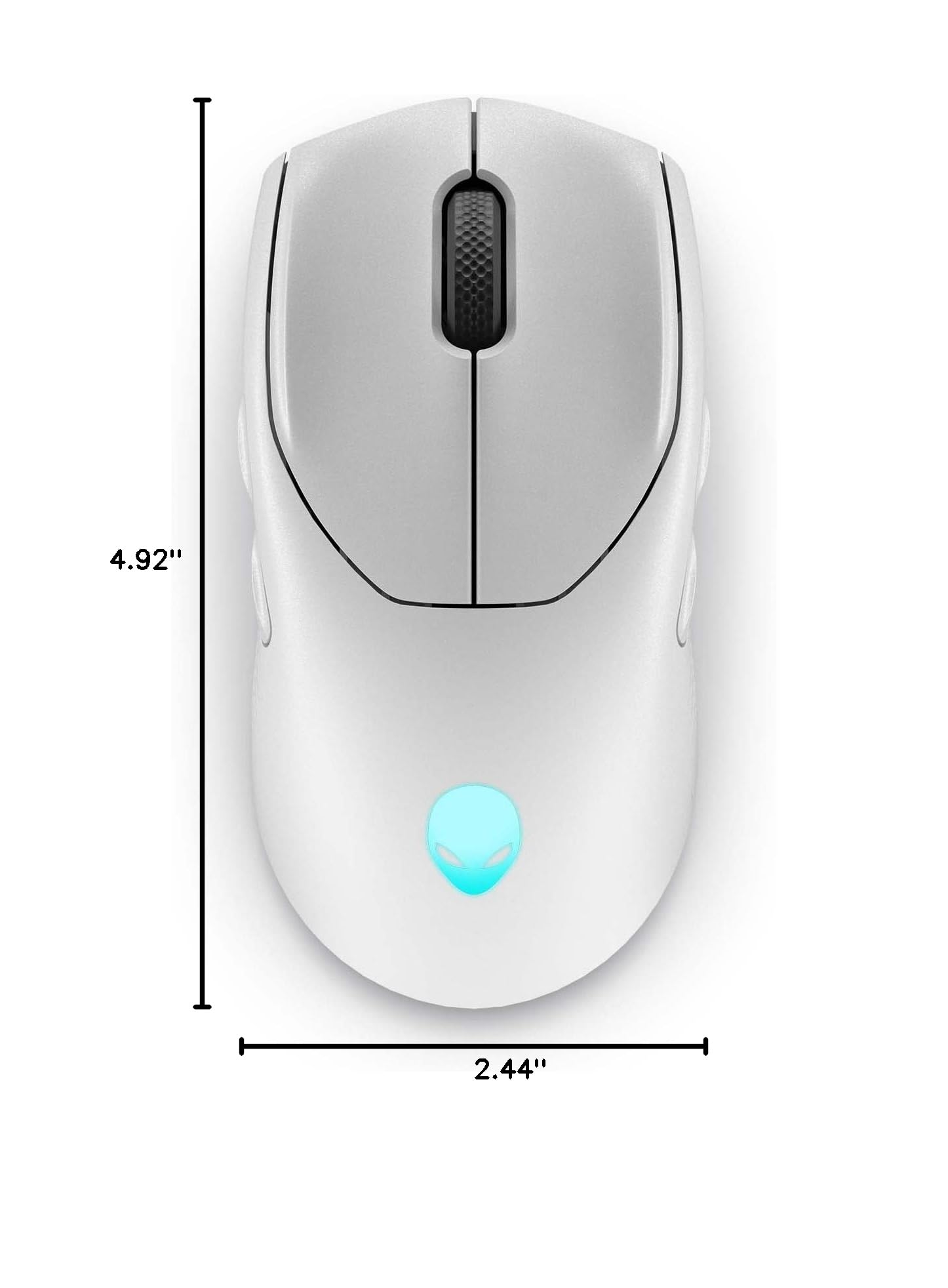 Alienware AW720M Tri-Mode Wireless Gaming Mouse - 26K DPI, Bluetooth 5.1, 8 Programmable Buttons, Fast Charging - Perfect for PC Gaming, Esports & Professional Work (Lunar Light)