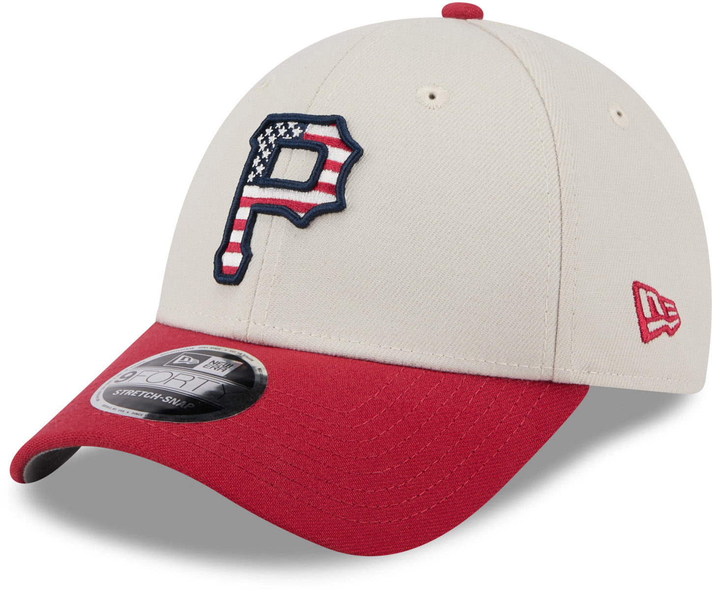 Pittsburgh Pirates New Era 9Forty MLB 2024 July 4th Patriotic Baseball Cap - Official Team Logo Adjustable Snapback Hat for Baseball Fans & 4th of July Celebrations