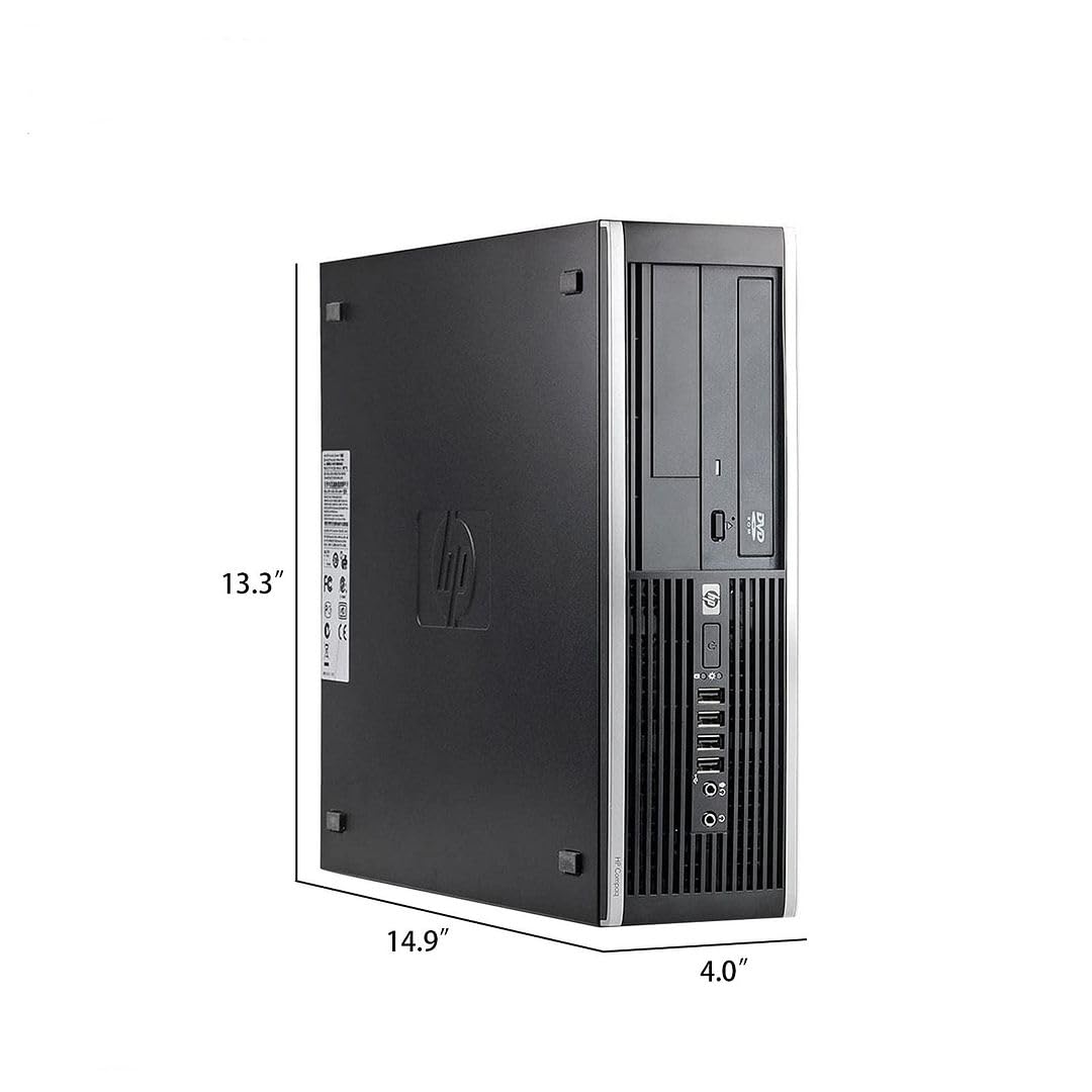Renewed HP Elite 8300 SFF Desktop Computer - Intel Core i7, 32GB RAM, 1TB SSD + 2TB HDD, Windows 10 Pro | WiFi, Bluetooth, DVD-RW, DP/HDMI/VGA Ports | Includes Wireless Keyboard, Mouse & Mouse Pad - Perfect for Home Office, Business Workstations & Gaming
