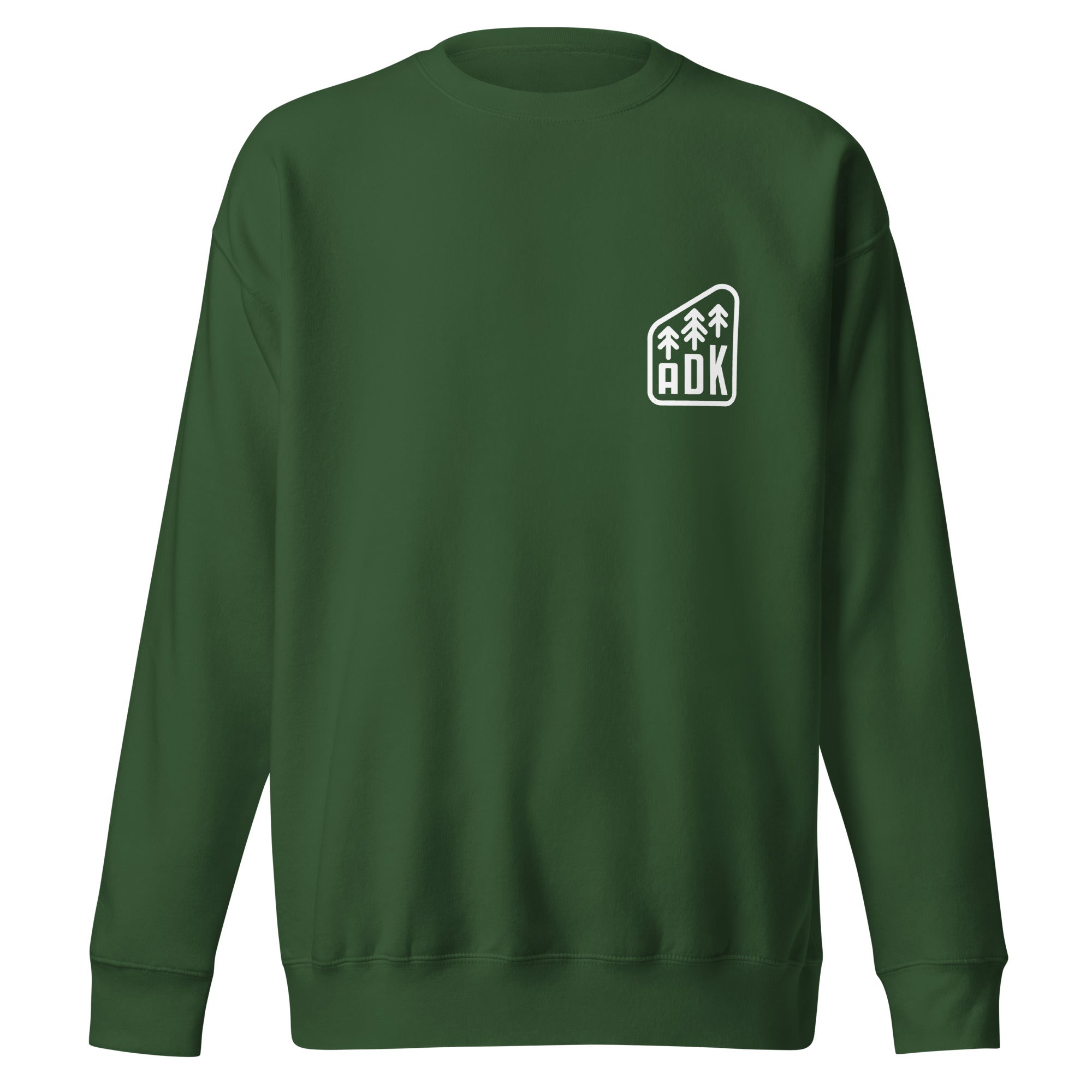 Evergreen Crew Neck Sweatshirt for Men & Women - Soft Cotton Blend Pullover for Casual Wear, Loungewear & Outdoor Activities
