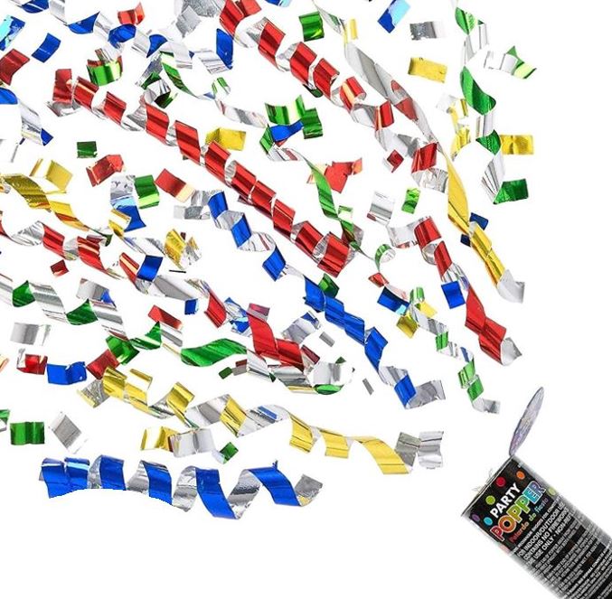 Vibrant Multicolor Confetti Poppers for Parties - Perfect for Birthdays, Weddings & Celebrations | Bulk Pack