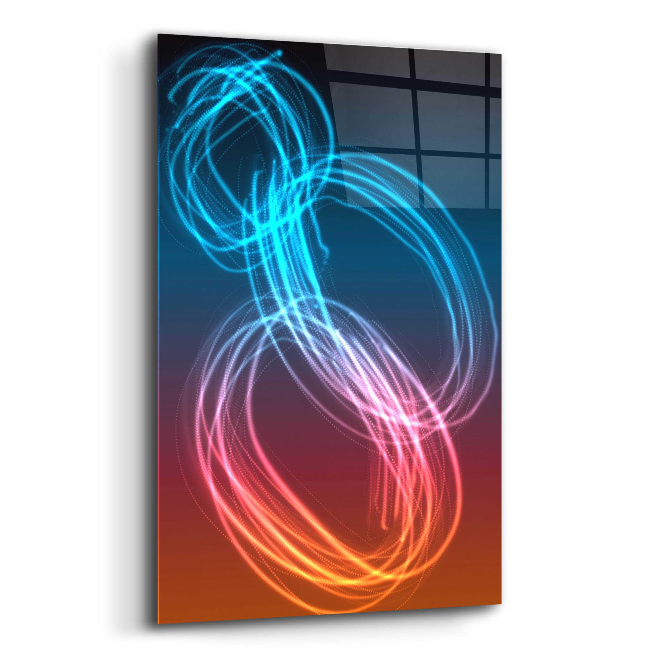 Irena Orlov Mysterious Light 24 - Modern Acrylic Glass Wall Art Painting 16x24 Inches - Perfect for Living Room, Bedroom & Office Decor