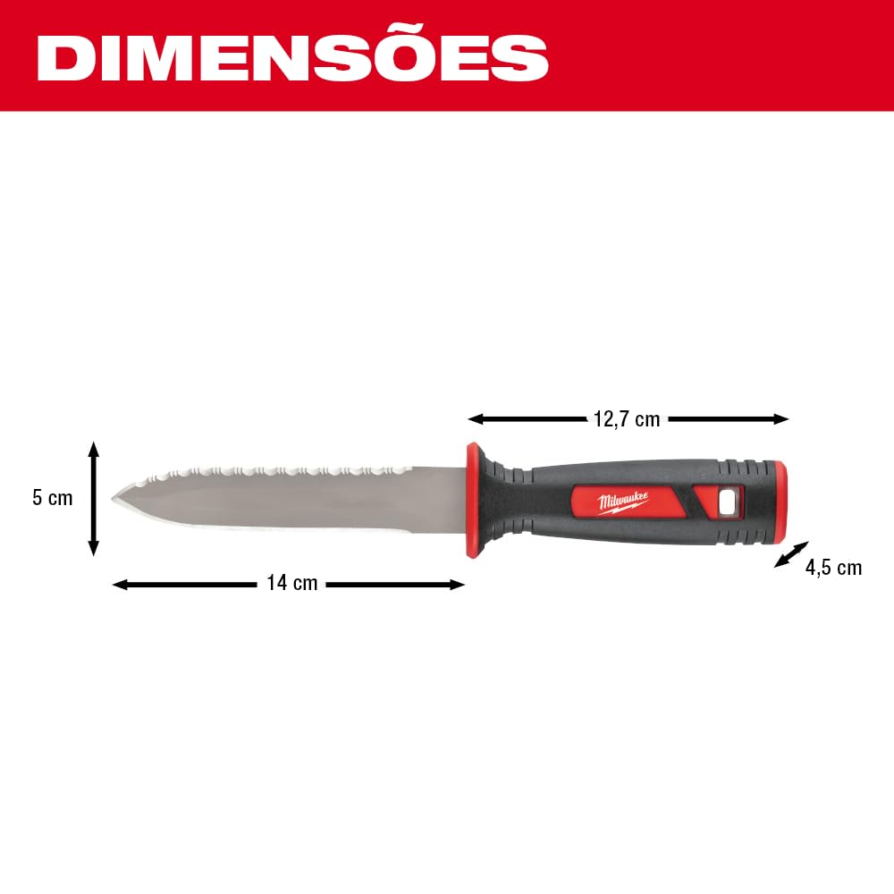 Milwaukee 48-22-1920 Heavy Duty Duct Knife - Professional HVAC & Construction Utility Blade for Cutting Drywall, Insulation & Ductwork