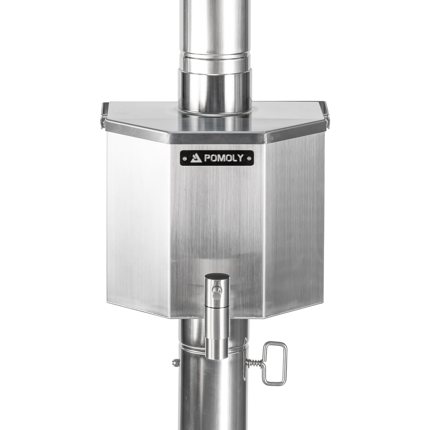 Portable Stainless Steel Water Tank for Camping Tent Stove - 6cm/2.36in Chimney Pipe Diameter - Perfect for Outdoor Cooking, Heating & Hot Water Supply in Wilderness Adventures