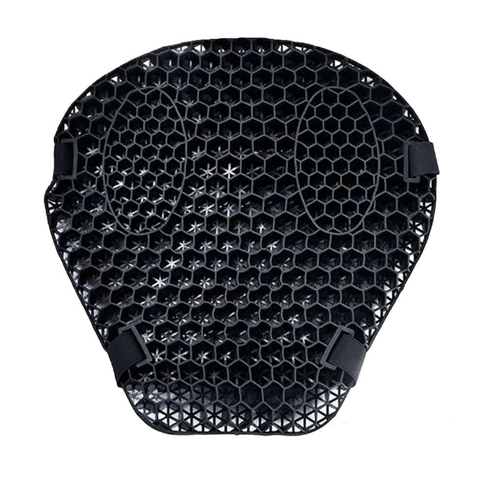 ASHDelk 3D Motorcycle Gel Seat Cushion - Shock Absorbing & Breathable for Long Rides
