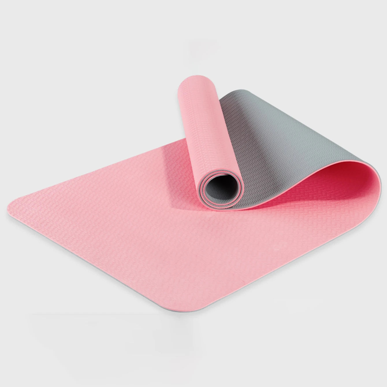 Premium TPE Yoga Mat with Strap - Eco-Friendly, Non-Slip Fitness Mat for Home & Studio Workouts - Ideal for Yoga, Pilates, and Exercise Routines