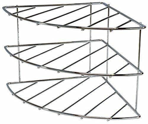 Corner Shelf Organizer for Kitchen - Dish & Pan Storage Rack for Space Saving