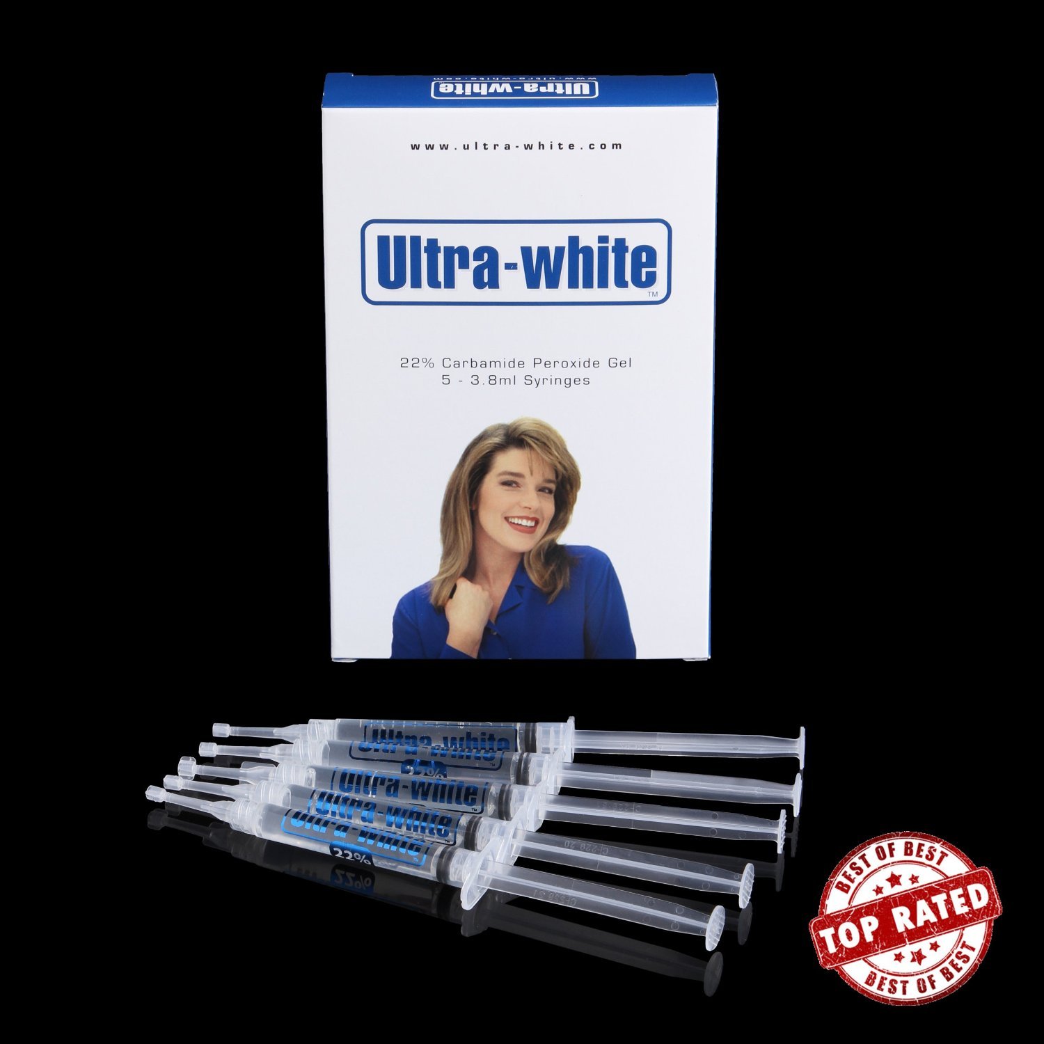 22% Teeth Whitening Gel - 5 Large Tubes (3.8ml Each) for Whiter Teeth & Brighter Smile | Professional Dental Care at Home for Special Occasions & Daily Confidence Boost