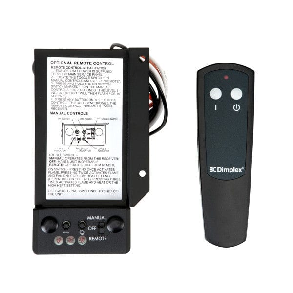 Dimplex BFRC KIT Remote Control for BF33DXP BF39STP BF39DXP BF45DXP Fireplaces - Easy Operation & Temperature Control for Cozy Home Heating