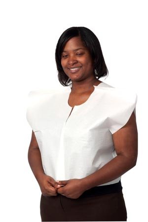 Pro Advantage P750303 Disposable Exam Cape, 3-Ply Tissue Paper, 30