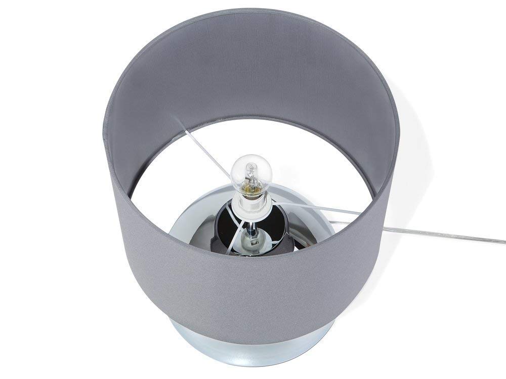 Nordic Minimalist Table Lamp - Silver Grey for Bedroom & Bar Decor