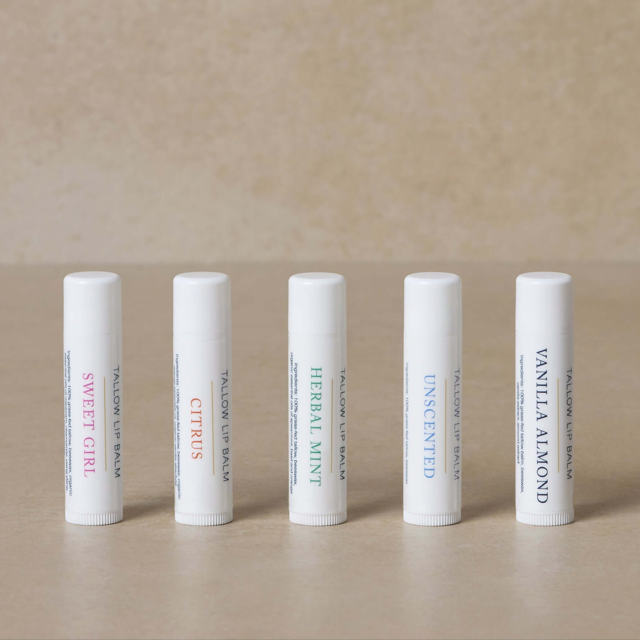 Organic Tallow Lip Balm for Dry & Chapped Lips - Natural Moisturizing & Healing - Perfect for Winter Skincare & Outdoor Activities