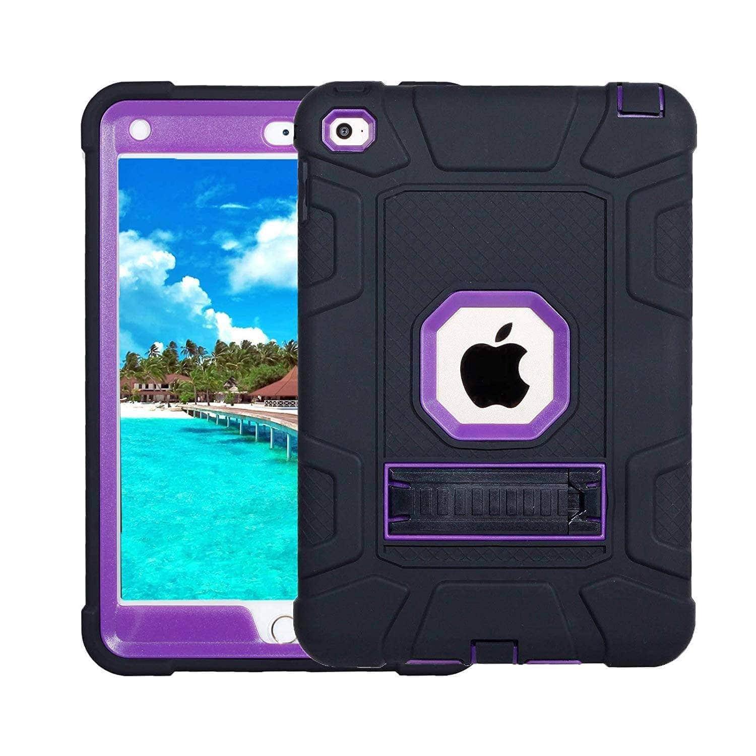 iPad Mini 5 Case with Kickstand - Shockproof Protective Cover for iPad Mini 5th Generation - Perfect for Work, Travel & Entertainment