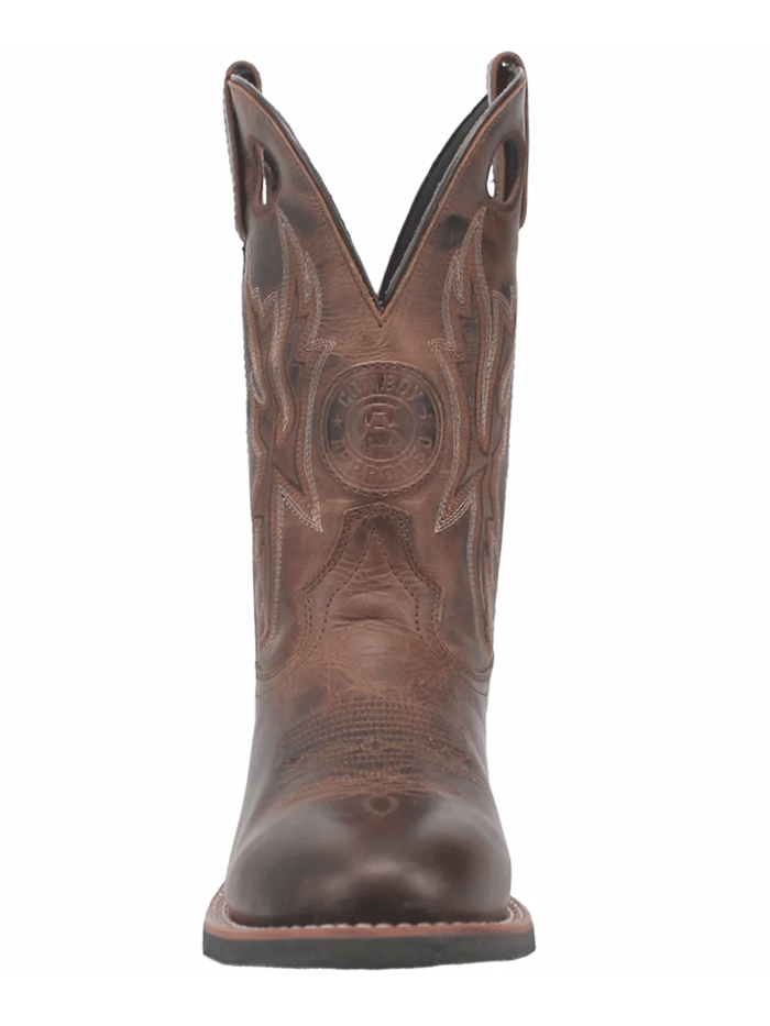 Laredo 7915 Men's Dawson Leather Boots - Brown Cowboy Boots for Men, Comfortable & Durable Western Boots for Riding, Work & Casual Wear