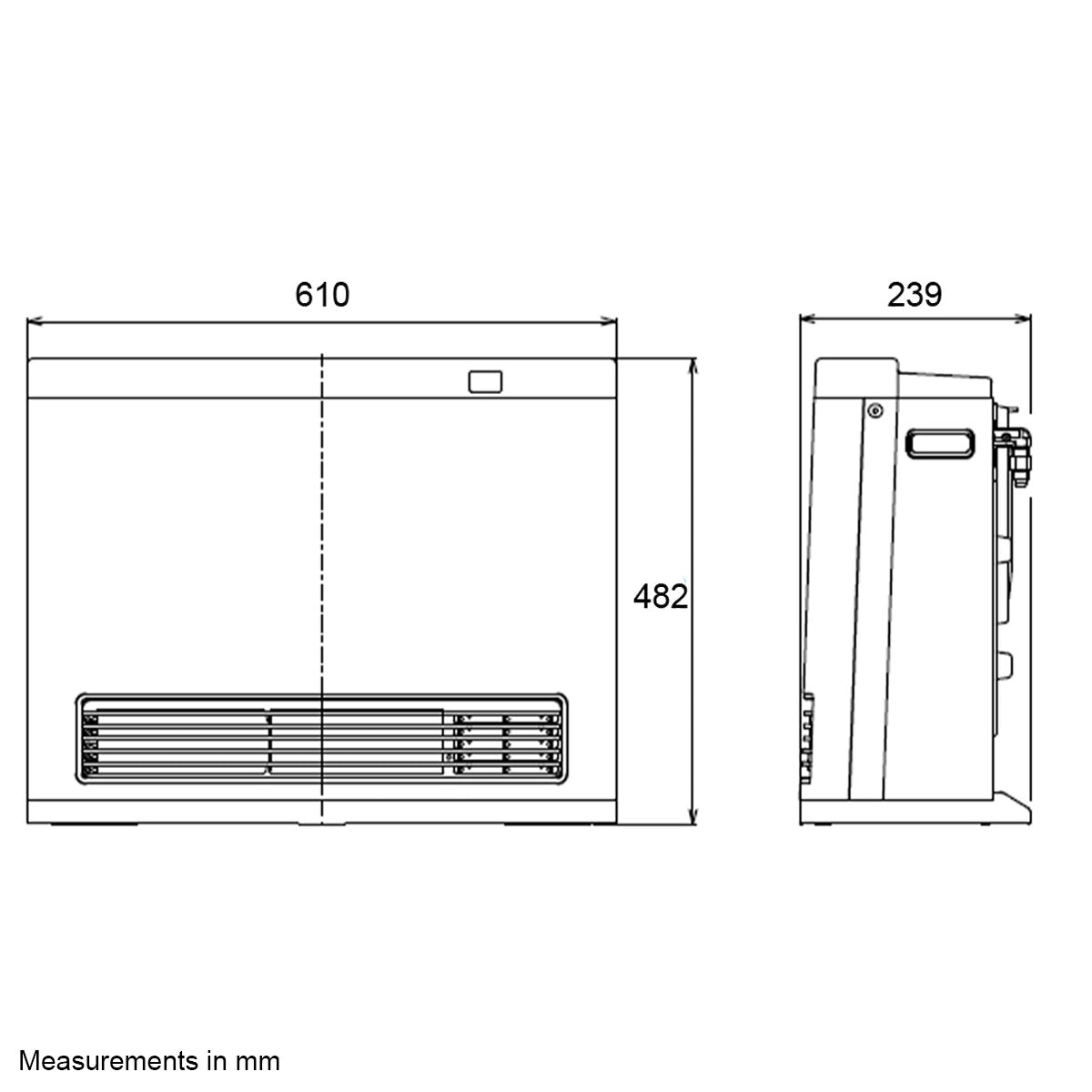 Rinnai AV25N3 Avenger Natural Gas Heater - Indoor & Outdoor Use for Patio, Garage, and Workshop Heating
