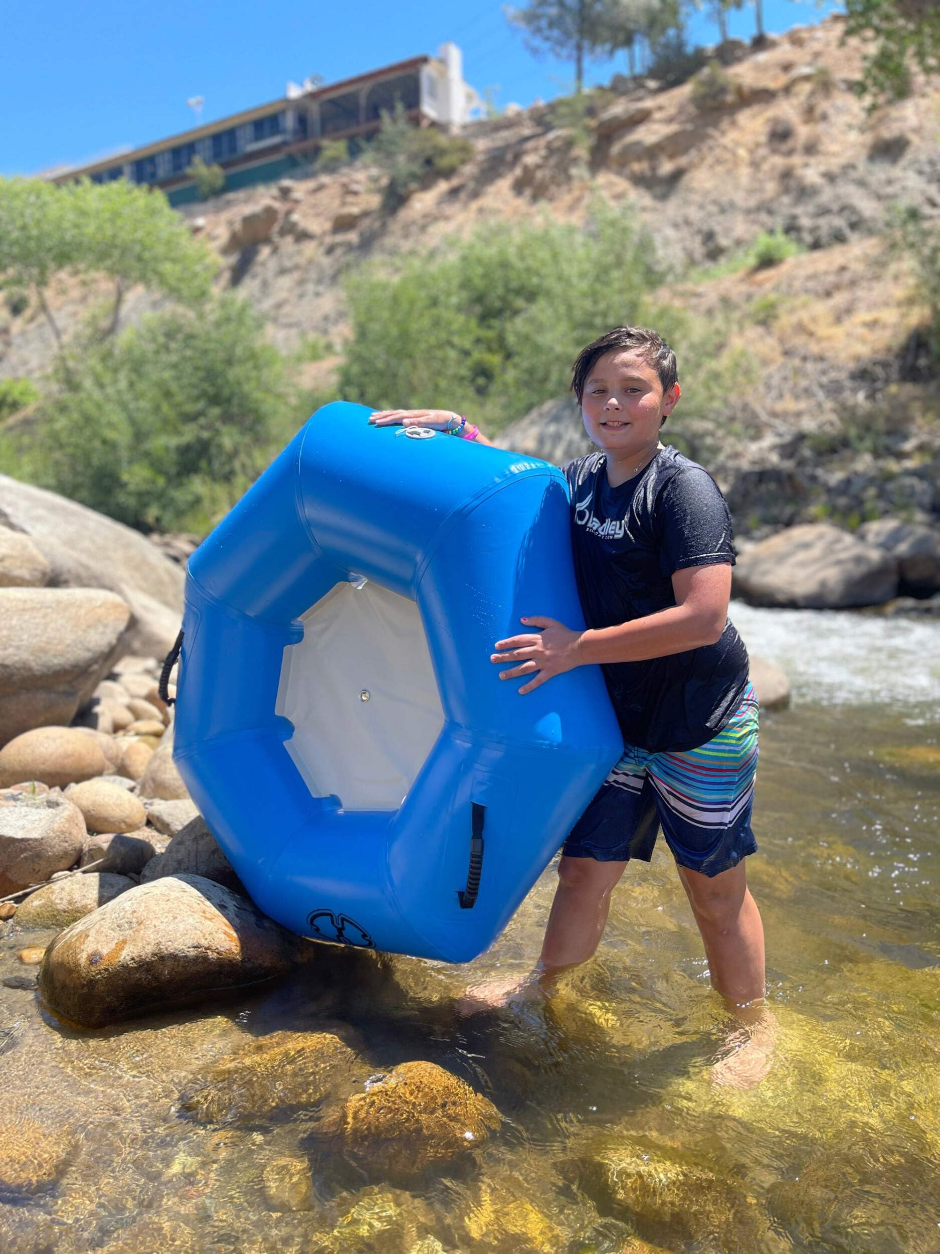 Premium Heavy-Duty River Tube with Triple-Layer PVC Construction | 7-Sided Ergonomic Design | Comfort Handles & Quick C7 Valve | Perfect for Whitewater Rafting, River Floating & Summer Water Adventures