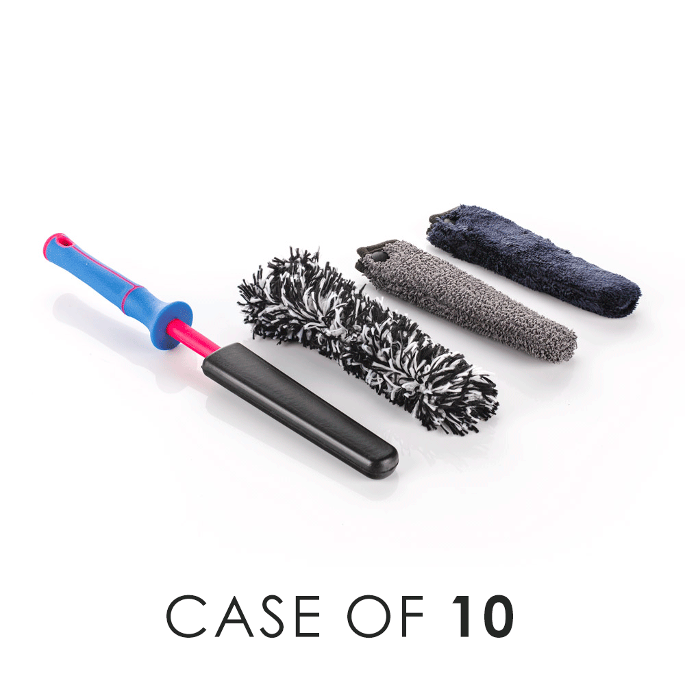 Mini Wheel Brush Set - Compact Car Wheel Cleaning Brush for Detailing, Rims, Tires & Hubcaps - Perfect for Auto Enthusiasts & Professional Detailing Kits