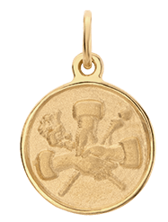 Elegant Gold Vermeil Hand Pendant Necklace - Perfect for Parties, Weddings & Special Occasions