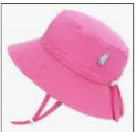 JJ Aqua Dry Bucket Hat - Watermelon Pink Sun Protection Hat for Men & Women - Perfect for Beach, Fishing, Hiking & Outdoor Activities