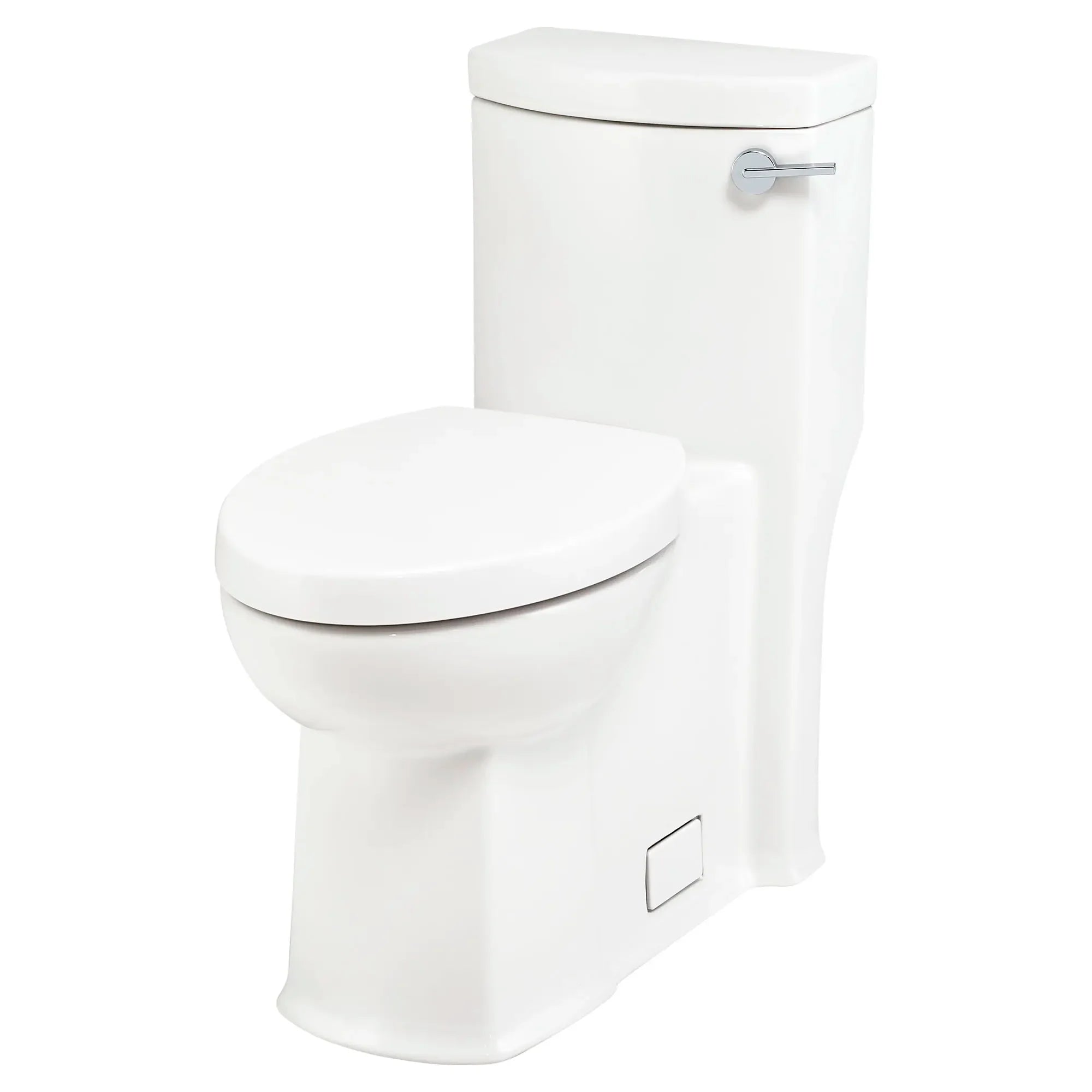 Boulevard® One Piece 1.28 GPF/4.8 LPF Elongated Toilet with Soft Close Seat - Right Hand Trip Lever, Chair Height - Perfect for Small Bathrooms & ADA Compliant Spaces