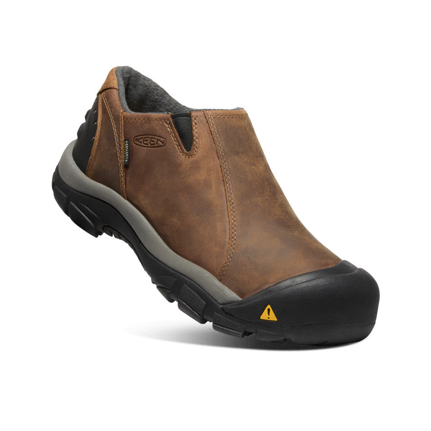 Men's Brixen Waterproof Low-Top Hiking Shoes - Slate Black/Madder Brown | Lightweight & Durable for Outdoor Adventures, Trail Running & Daily Wear