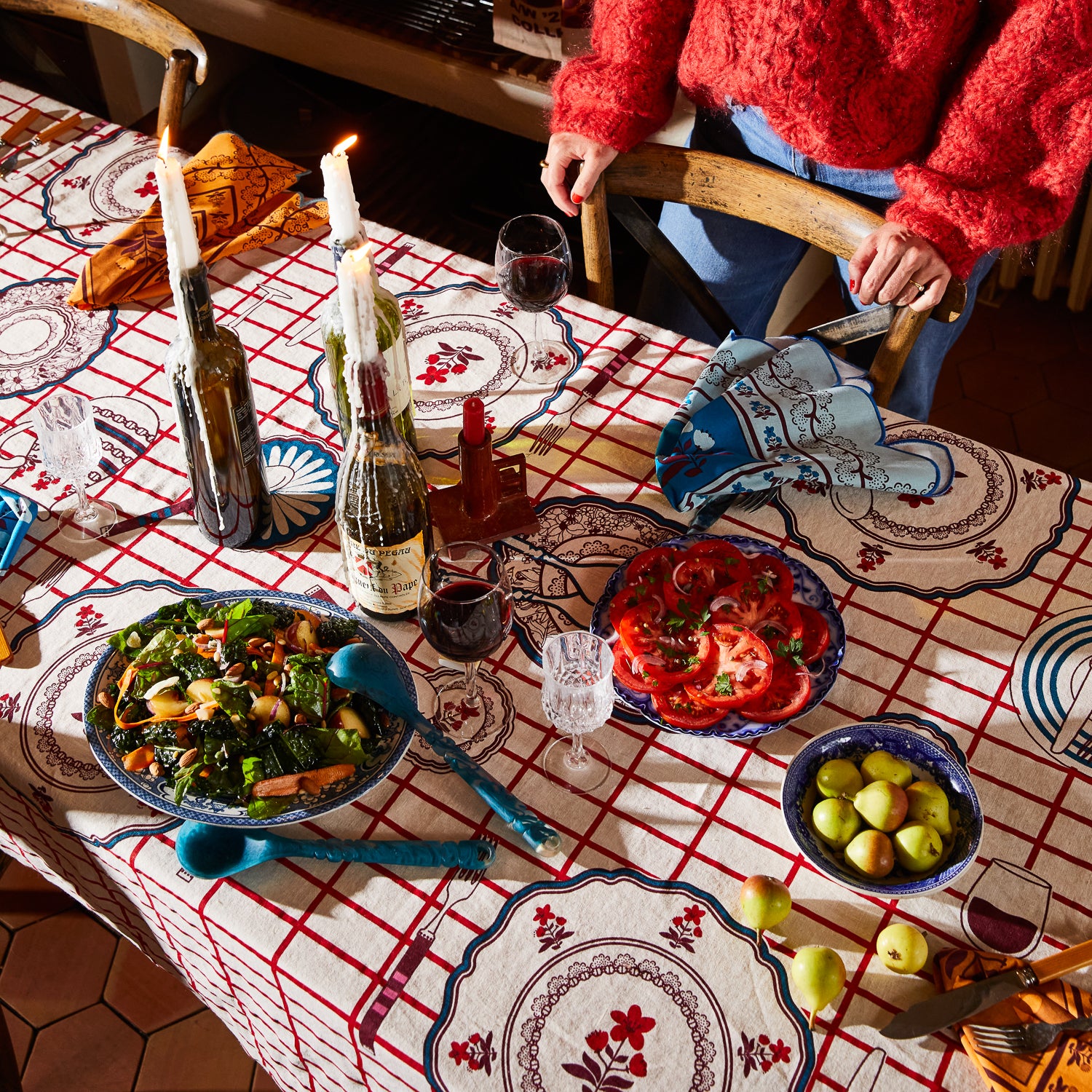 Premium Remi Tablecloth - Waterproof & Stain-Resistant Polyester Fabric for Dining, Parties & Outdoor Events - Elegant Home Decor & Perfect for Weddings, Holidays & Special Occasions