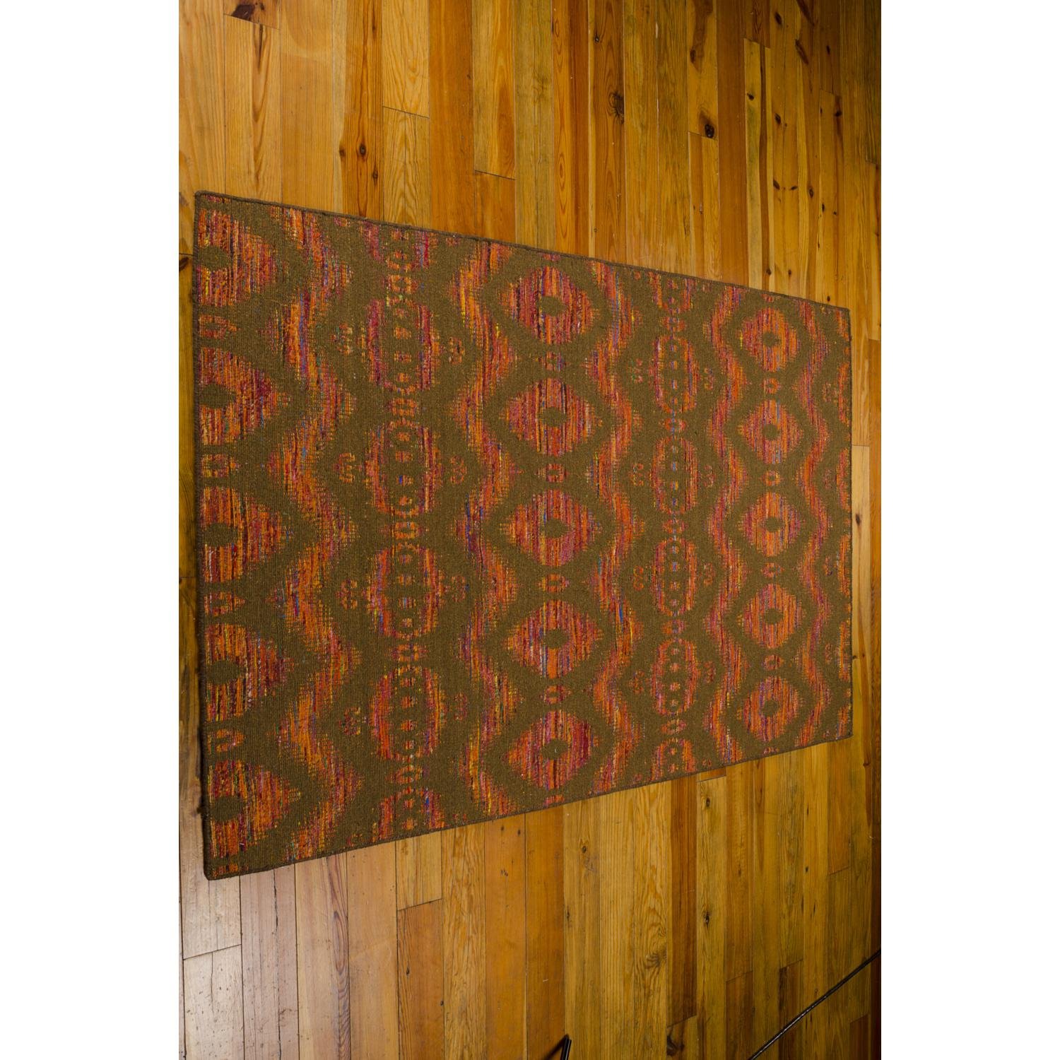 Nourison Spectrum Ikat Flame/Chocolate 8' x 10'6