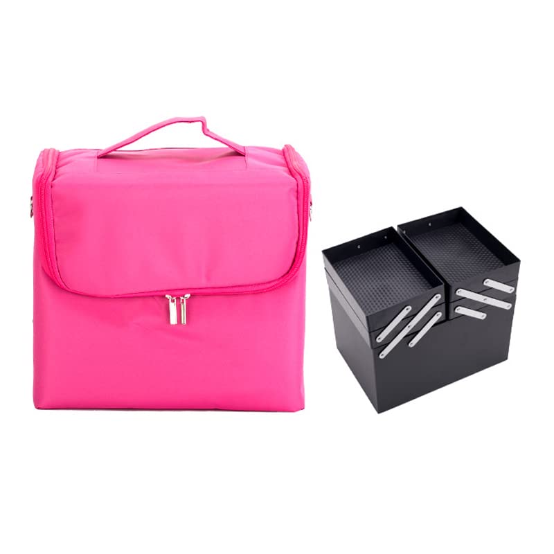 EXCLUZO Large Capacity Cosmetic Storage Bag - Travel Makeup Organizer for Women, Portable Waterproof Makeup Pouch (Perfect for Travel, Gym, Daily Use & Beauty Essentials Organization)