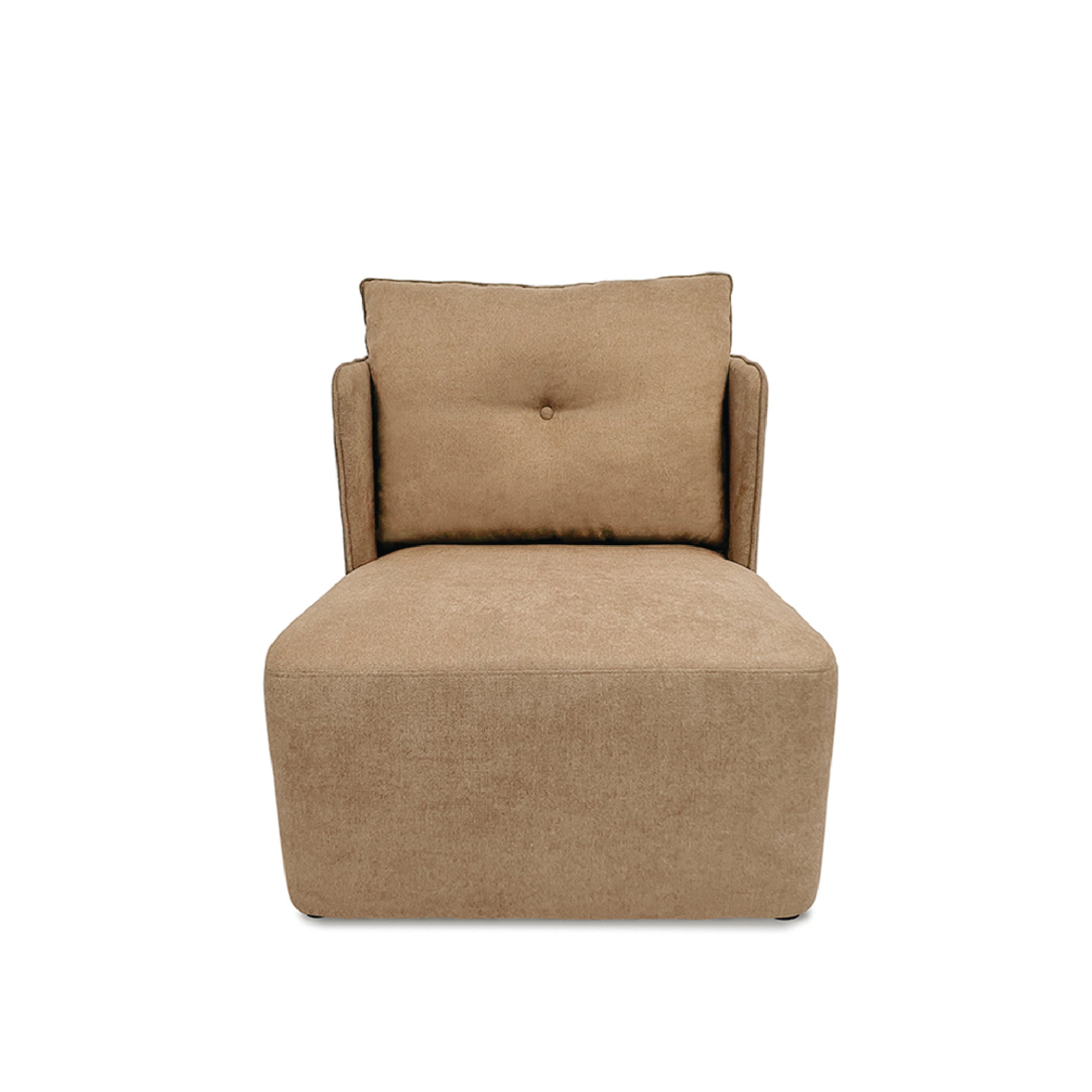 Beth Armchair - Modern Accent Chair for Living Room, Bedroom & Office - Comfortable Upholstered Lounge Chair with Sturdy Wooden Legs