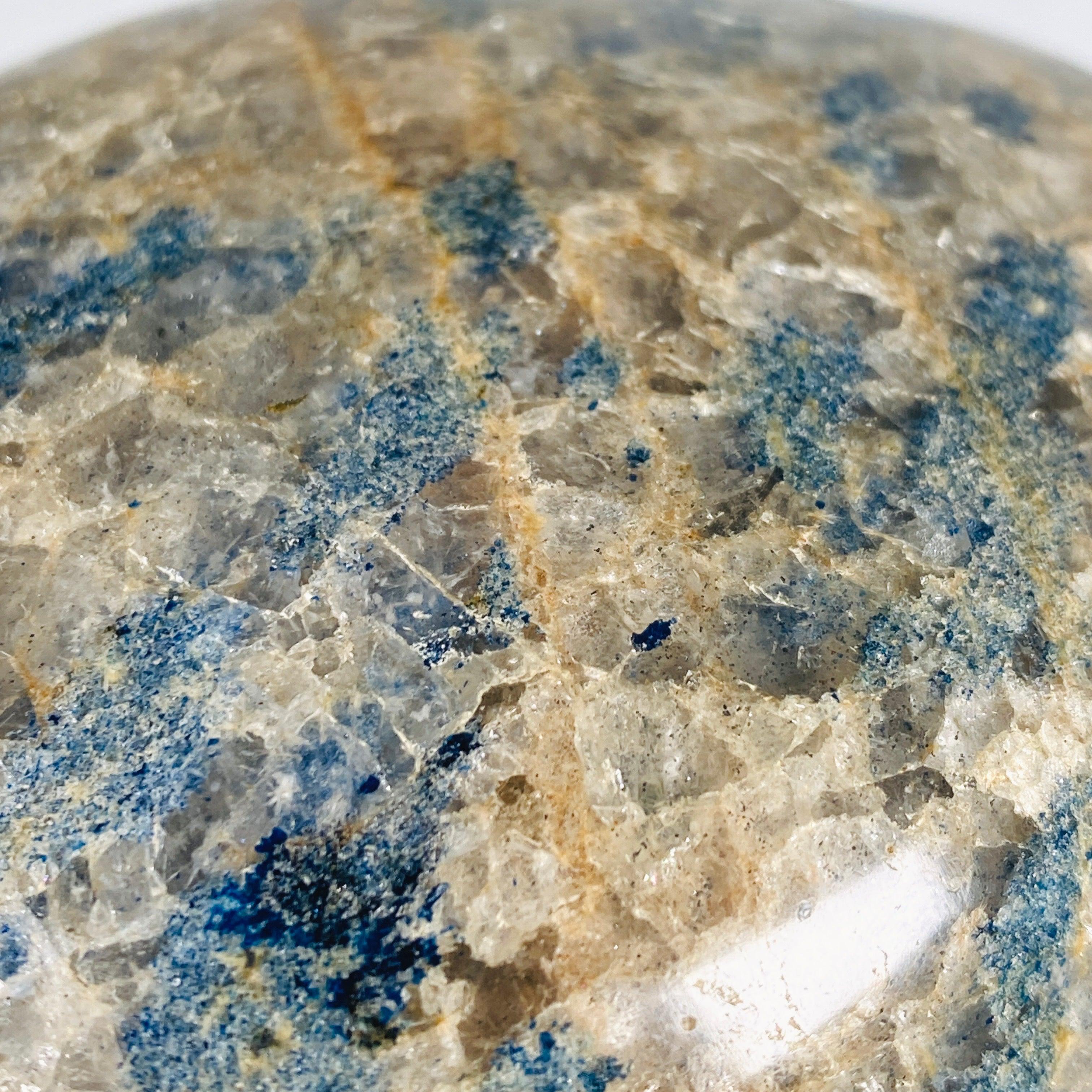 Natural Blue Spinel in Quartz Freeform Cabochon C1332 - Handmade Gemstone for Jewelry Making, Healing Crystals & Collectibles