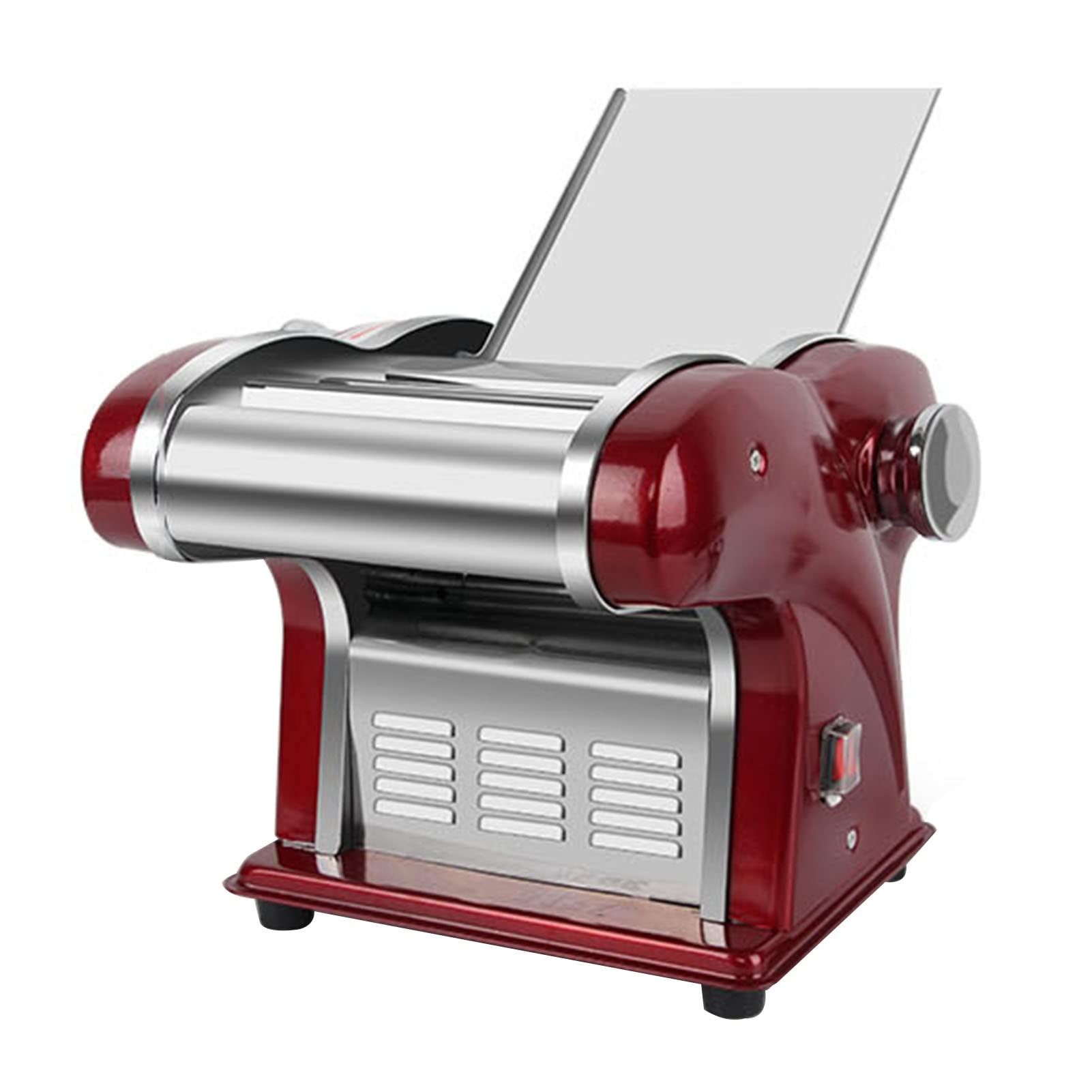 Stainless Steel Electric Pasta Maker Machine with Adjustable Thickness Settings, Washable Aluminum Alloy Roller & Cutters - Perfect for Homemade Spaghetti, Fettuccini, Dumpling Wrappers | Ideal for Italian Cuisine, Asian Cooking & Family Kitchen Use