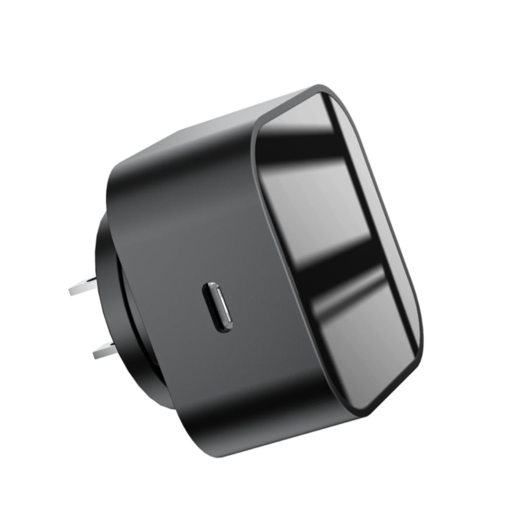 LIZVIE Smart USB Wall Charger with Motion Detection & Night Vision - Home Security Camera & Phone Charging Station for Indoor Monitoring