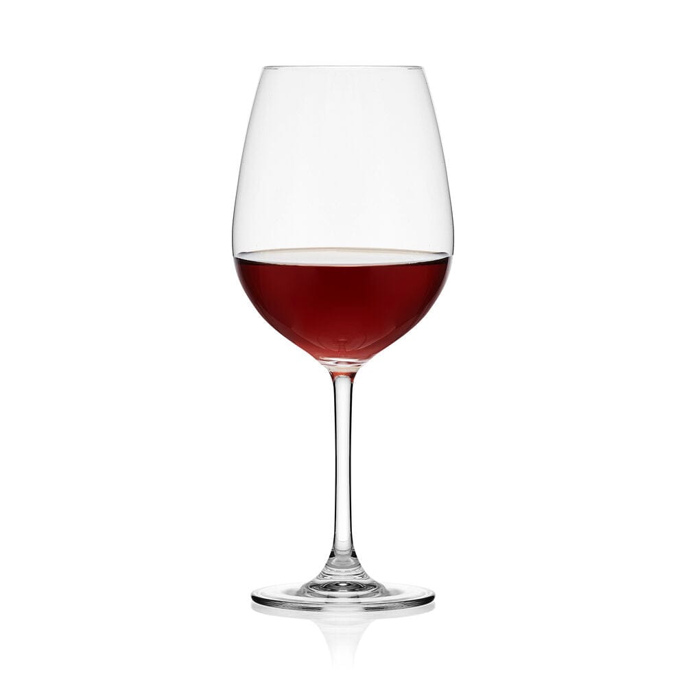 Premium Lana Set of 4 Crystal Red Wine Glasses - Elegant Bordeaux Glassware for Fine Dining, Wine Tasting & Home Entertaining