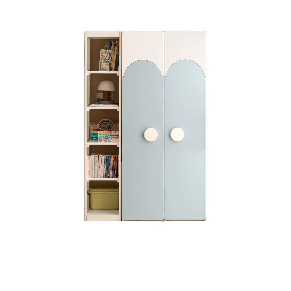 Pine Solid Wood Kids Wardrobe - Durable & Stylish Storage for Bedroom, Nursery, or Playroom - Perfect for Organizing Clothes, Toys & Accessories