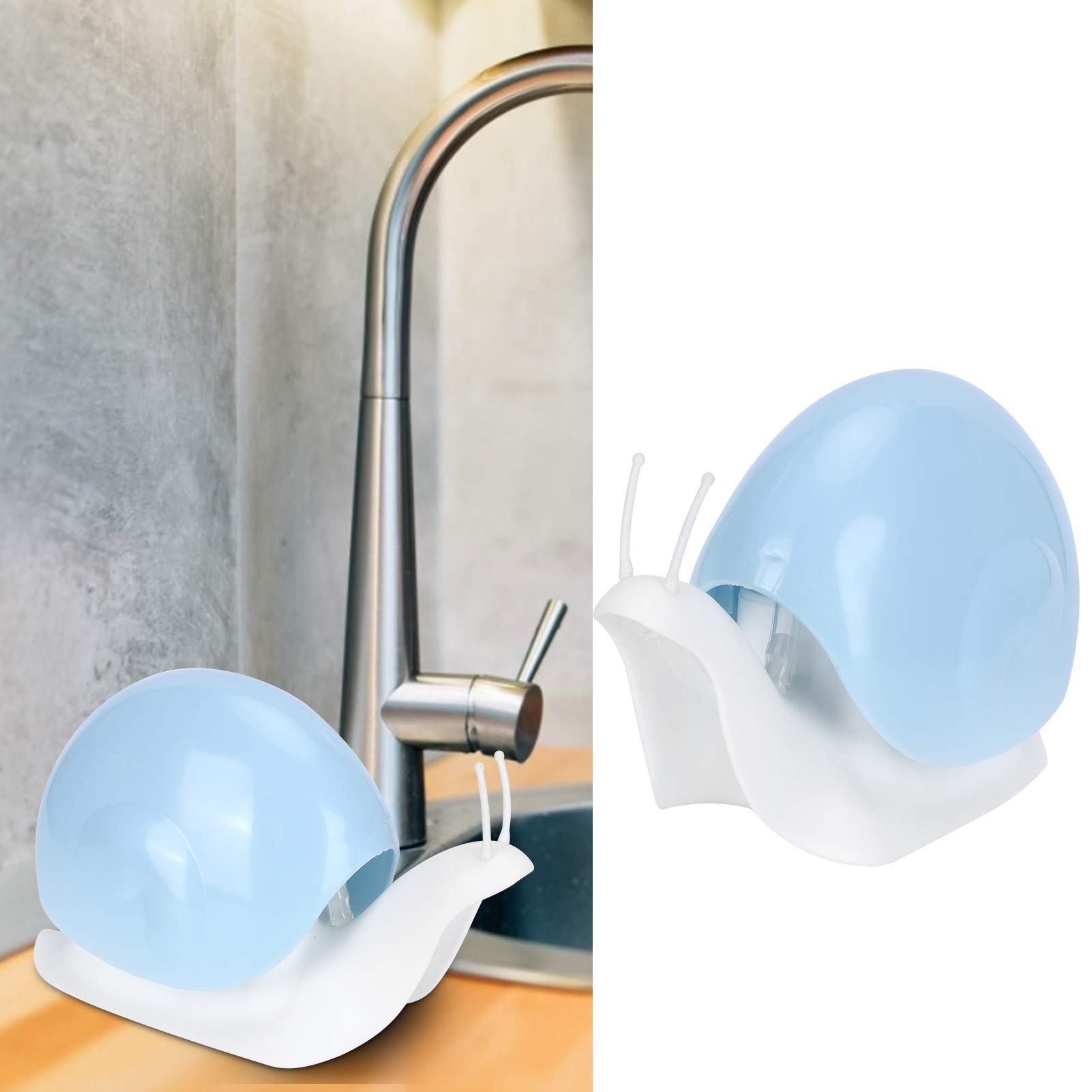 Cartoon Snail Press Type Liquid Soap Dispenser - Travel Bathroom & Kitchen Soap Bottle for Dishwashing, Hand Wash (Blue) | Perfect for Home, Office, Camping & Hotel Use