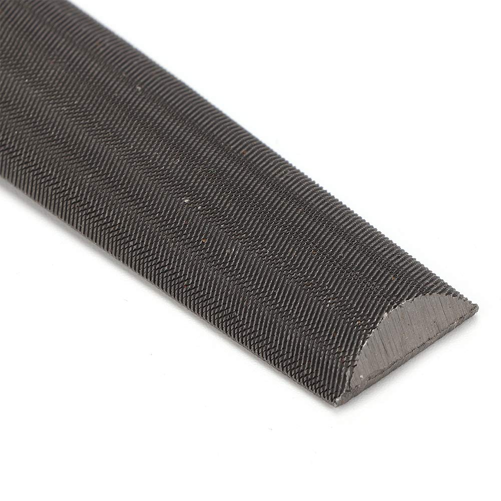 **8 Inch Semi Round Hand Rasp File Set with Rubber Grip - Coarse Metal File Tools for Woodworking, Metalworking & DIY Projects - Perfect for Shaping, Smoothing & Finishing Wood & Soft Metals**