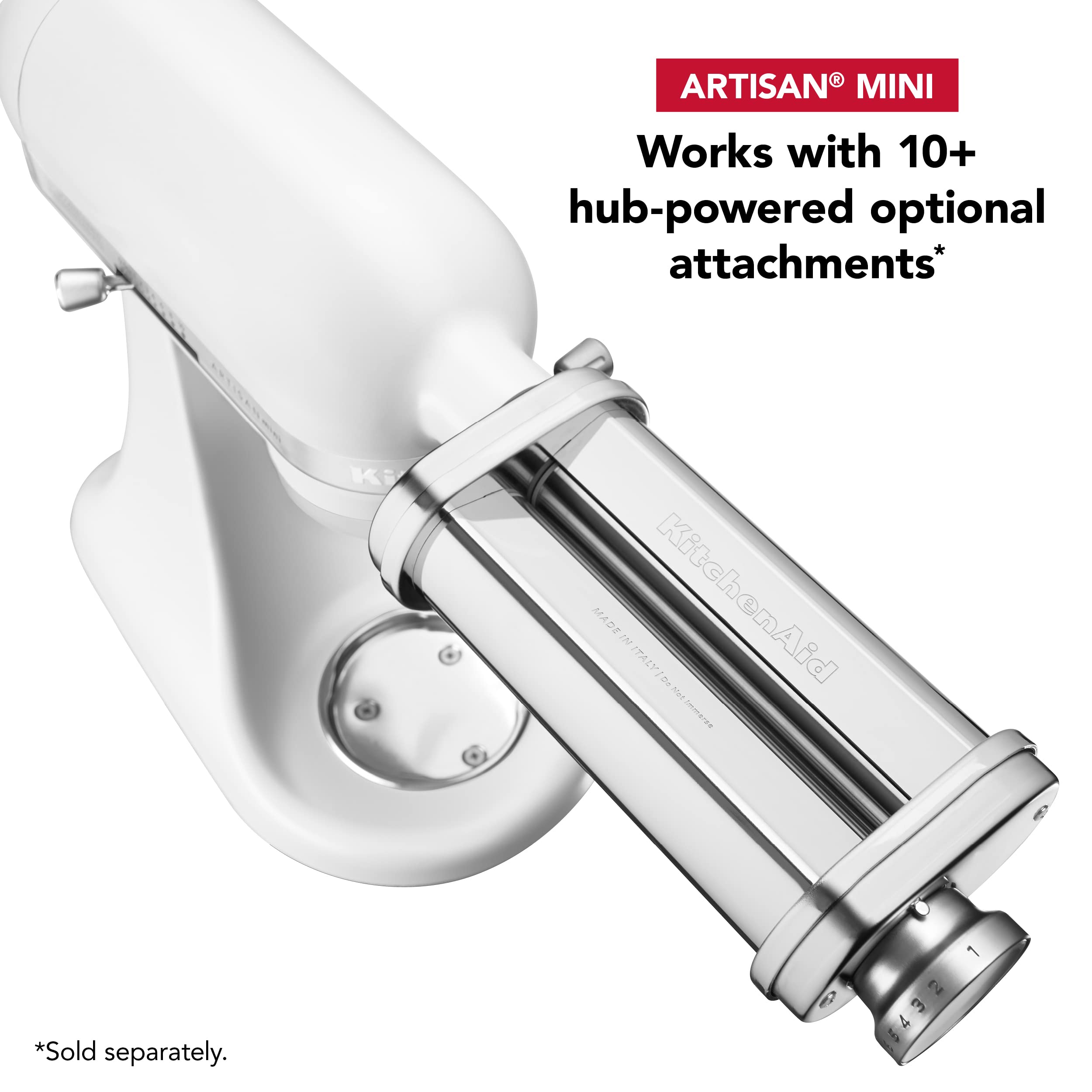 KitchenAid Artisan Mini Plus 3.5-Qt Tilt-Head Stand Mixer with Flex Edge Beater - Matte White | Perfect for Baking Cakes, Cookies & Dough | Compact Kitchen Mixer for Small Spaces