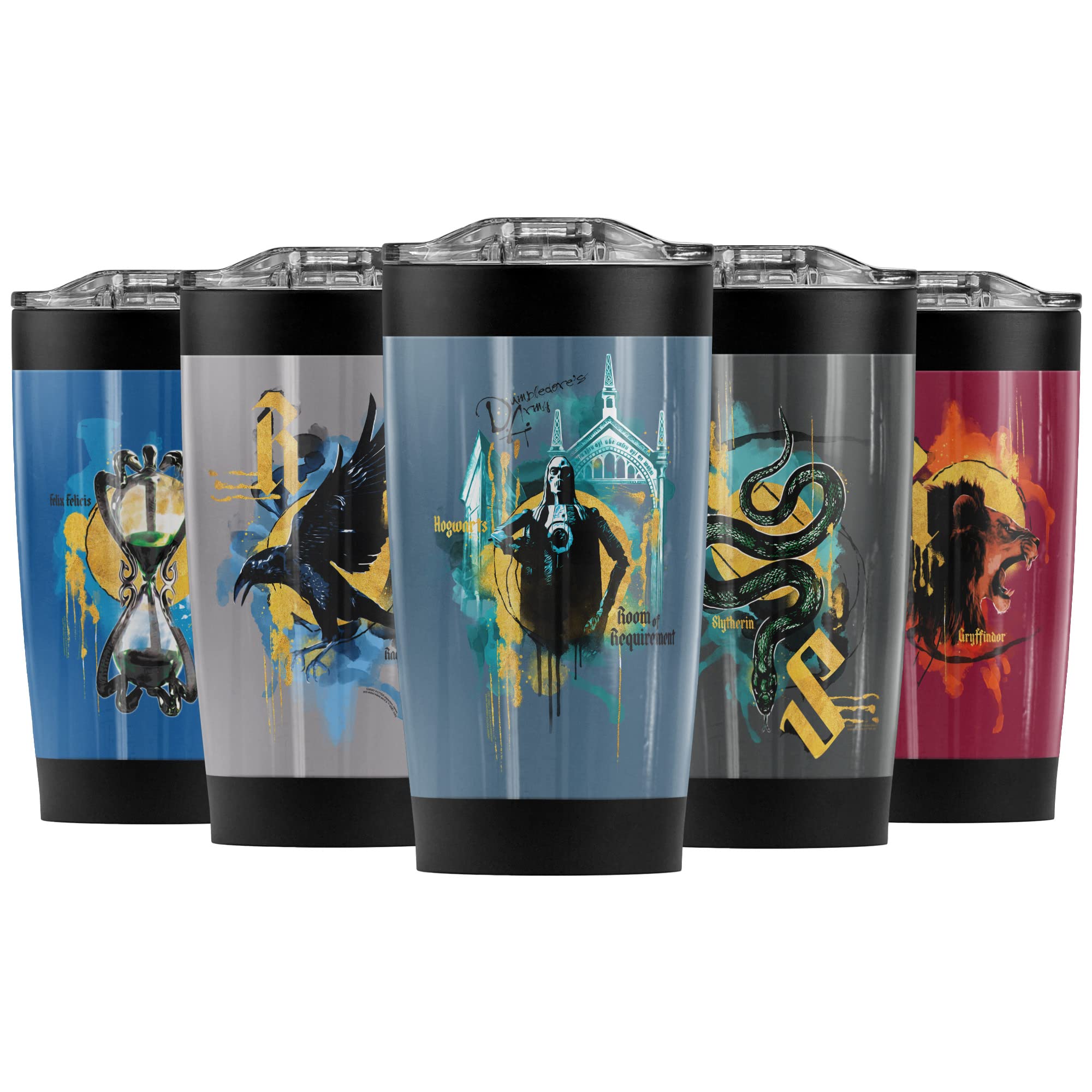 Harry Potter Room of Requirement Stainless Steel Tumbler 20oz - Vacuum Insulated Travel Mug with Leakproof Lid for Coffee, Tea & Cold Drinks | Perfect for Office, Commuting & Outdoor Adventures