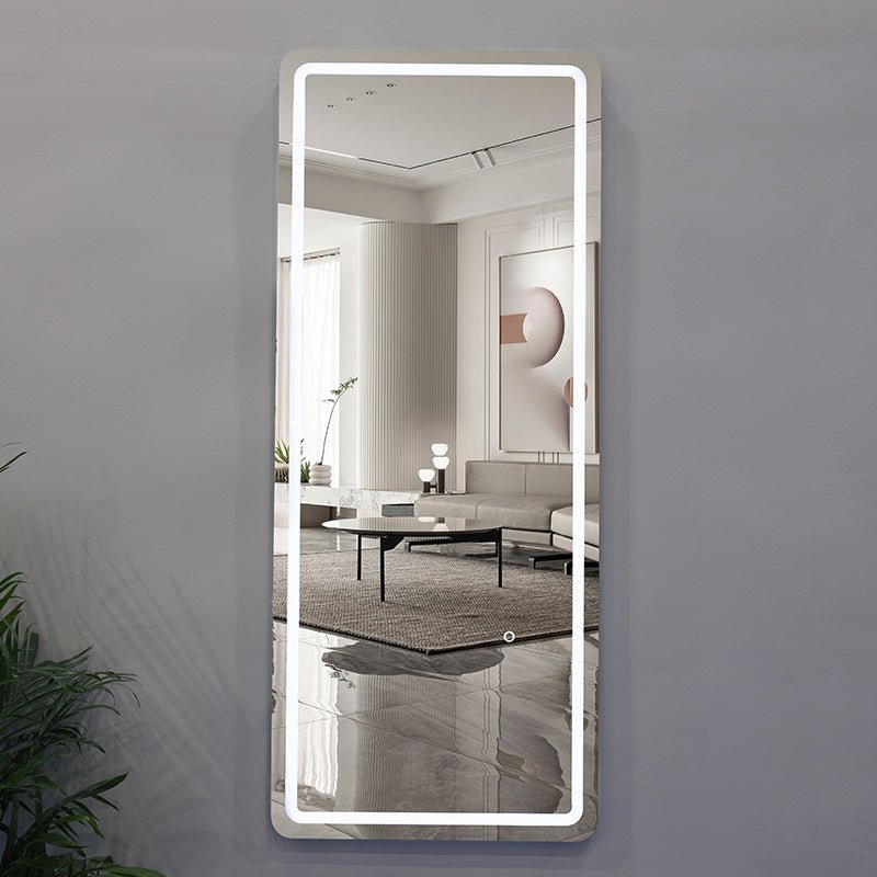 Premium Zenith Rectangle LED Salon Mirror - Professional Makeup Vanity Mirror with Bright Adjustable Lights - Perfect for Home & Salon Use - Fragile, Pick Up Only
