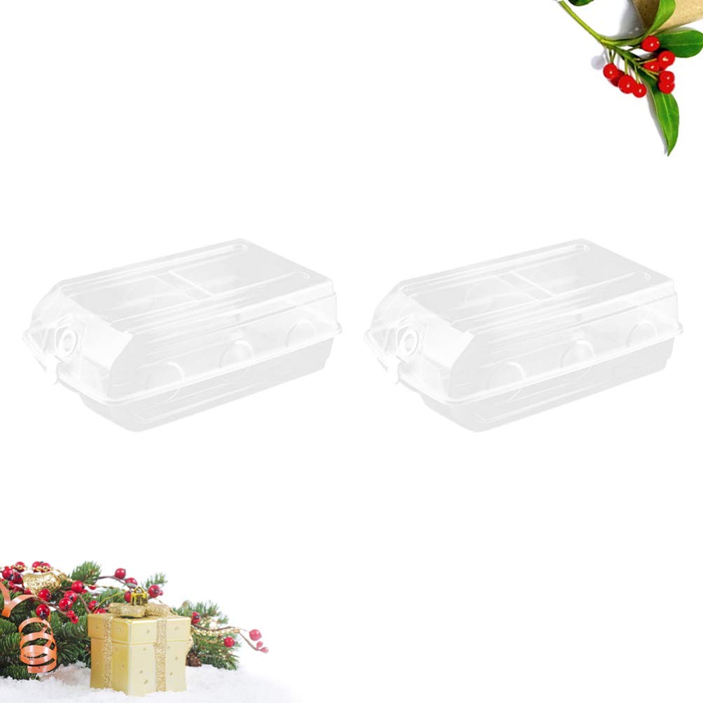 2-Pack Stackable Clear Shoe Storage Boxes with Lids - Large Plastic Organizer Bins for Closet, Entryway & Underbed Organization - White Clamshell Design for Shoes, Toys & Home Storage