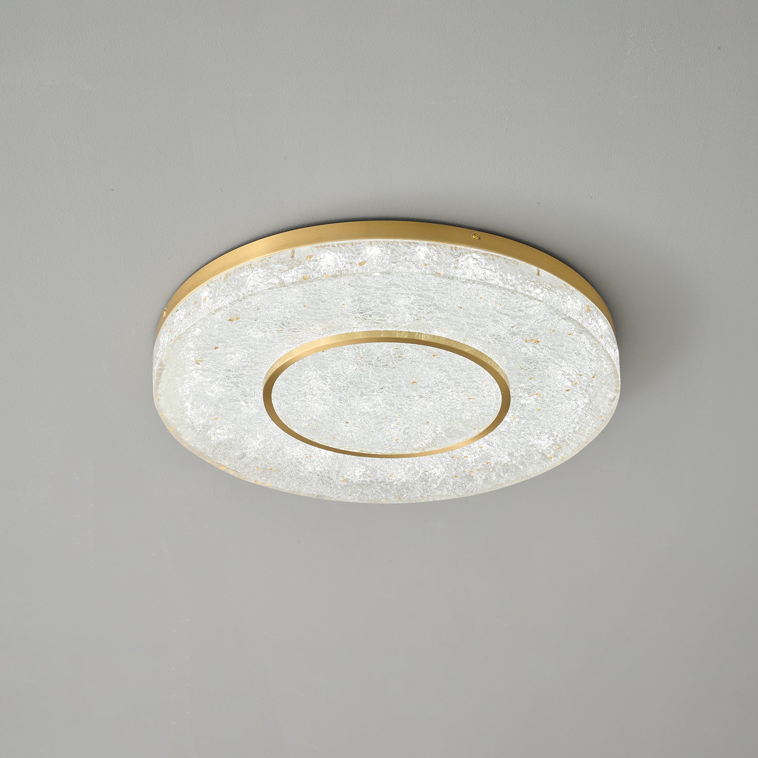 Mysterious Circle Ceiling Light Fixture - Modern LED Flush Mount Lighting for Bedroom, Living Room, Dining Room & Office